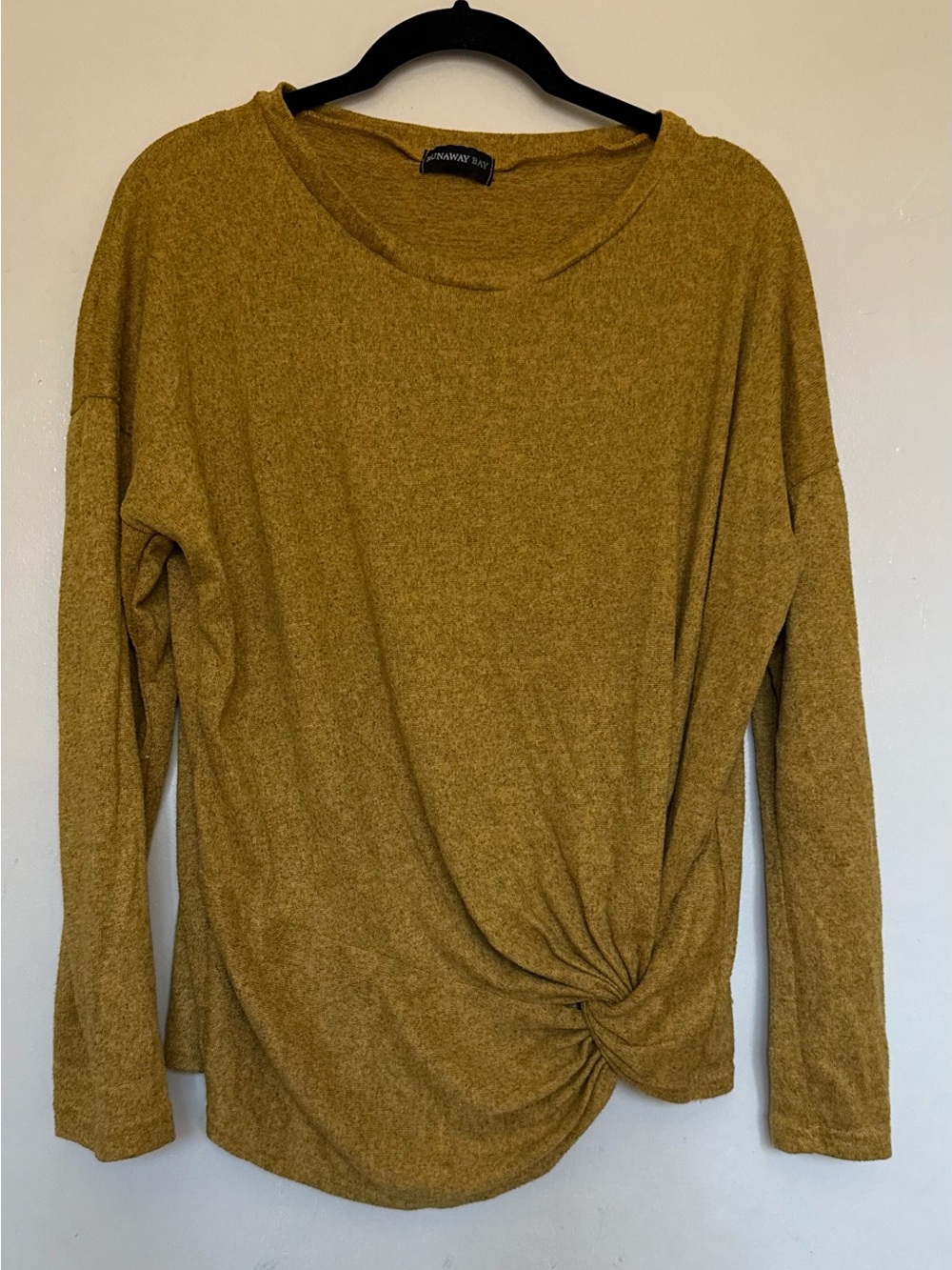 2 for $10 Mustard Twist-Front Long Sleeve Top & Lounge Pants